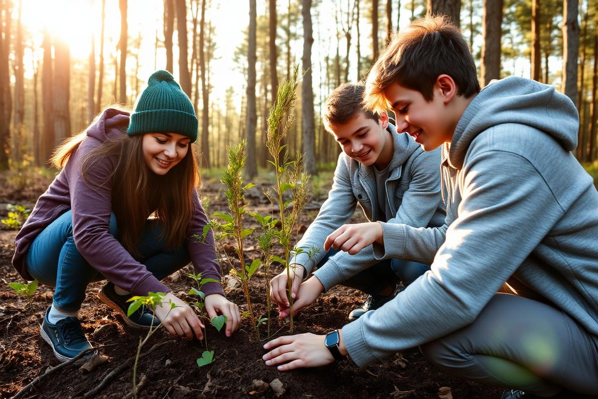 Cohort planting trees